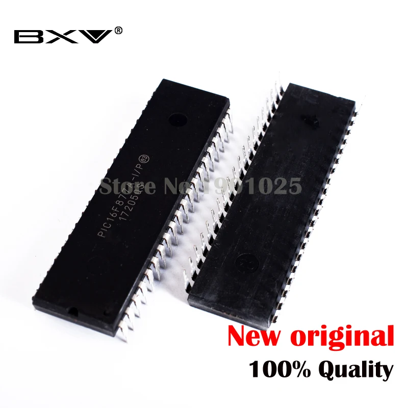 2pcs/lot PIC16F877A-I/P PIC16F877A 16F877A DIP40 new original IC In Stock | Электронные компоненты и