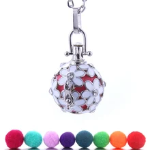 Цвет Мексика перезвон музыка медальон мяч Цепочки и ожерелья Винтаж Беременность Цепочки и ожерелья для распылением ароматерапевтического эфирного масла беременных Для женщин