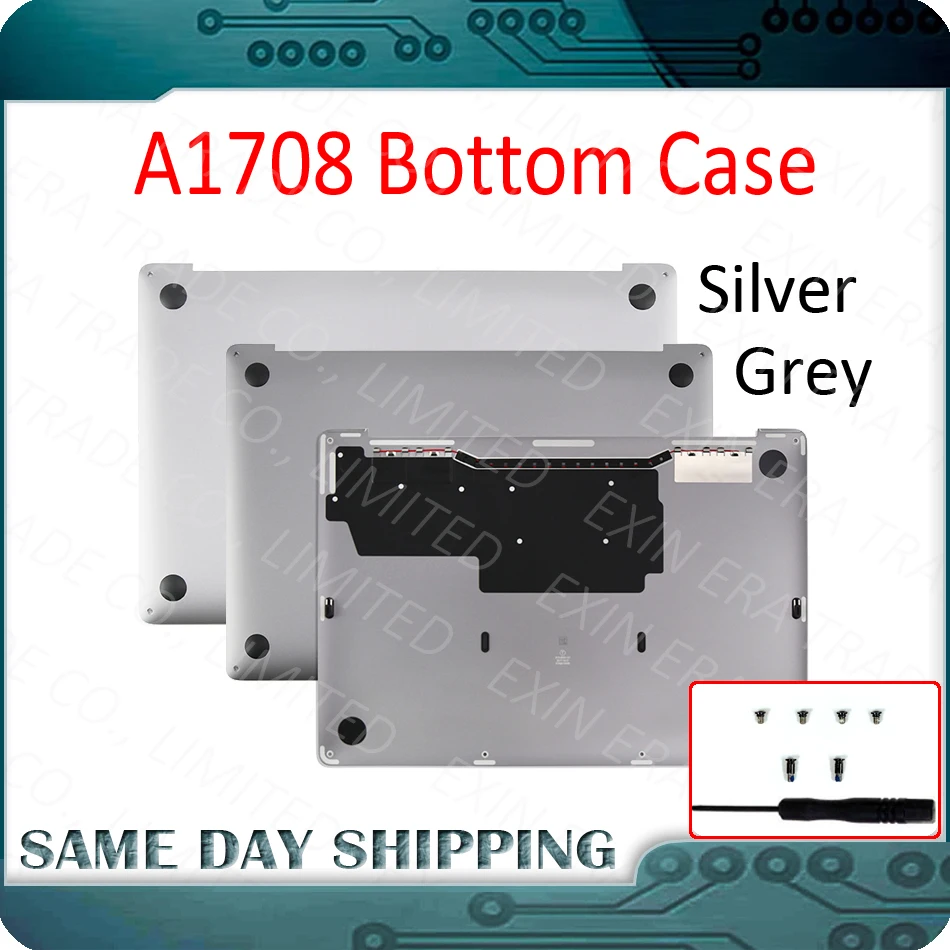 

New 923-01381 923-01382 for Apple Macbook Retina Pro 13" A1708 Lower Bottom Case Cover Grey Gray Silver Color 2016 2017 Year