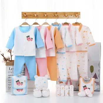 

New Born Baby Clothes Autumn Winter Suit Gift Box Roupa Infantil Menino Vestiti Neonata Set One Year Birthday Girl