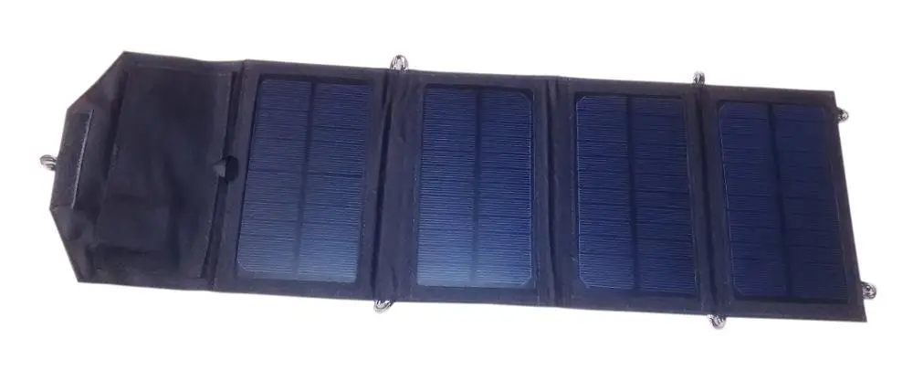 Black GGX солнечное зарядное устройство 8 Вт солнечная панель с 5 в USB контроллер водонепроницаемый складной кемпинг путешествия зарядное устройство для телефонов power Bank - Цвет: Black