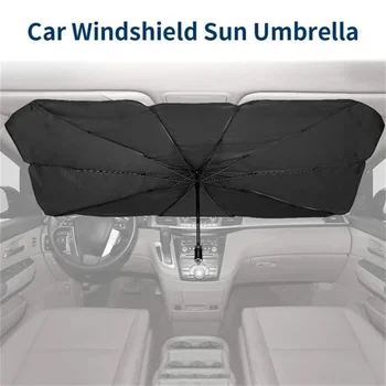 

Portable Car Foldable Windshield Sun Shade Umbrella for Windshield Protection Block Heat UV Easy Use or Store