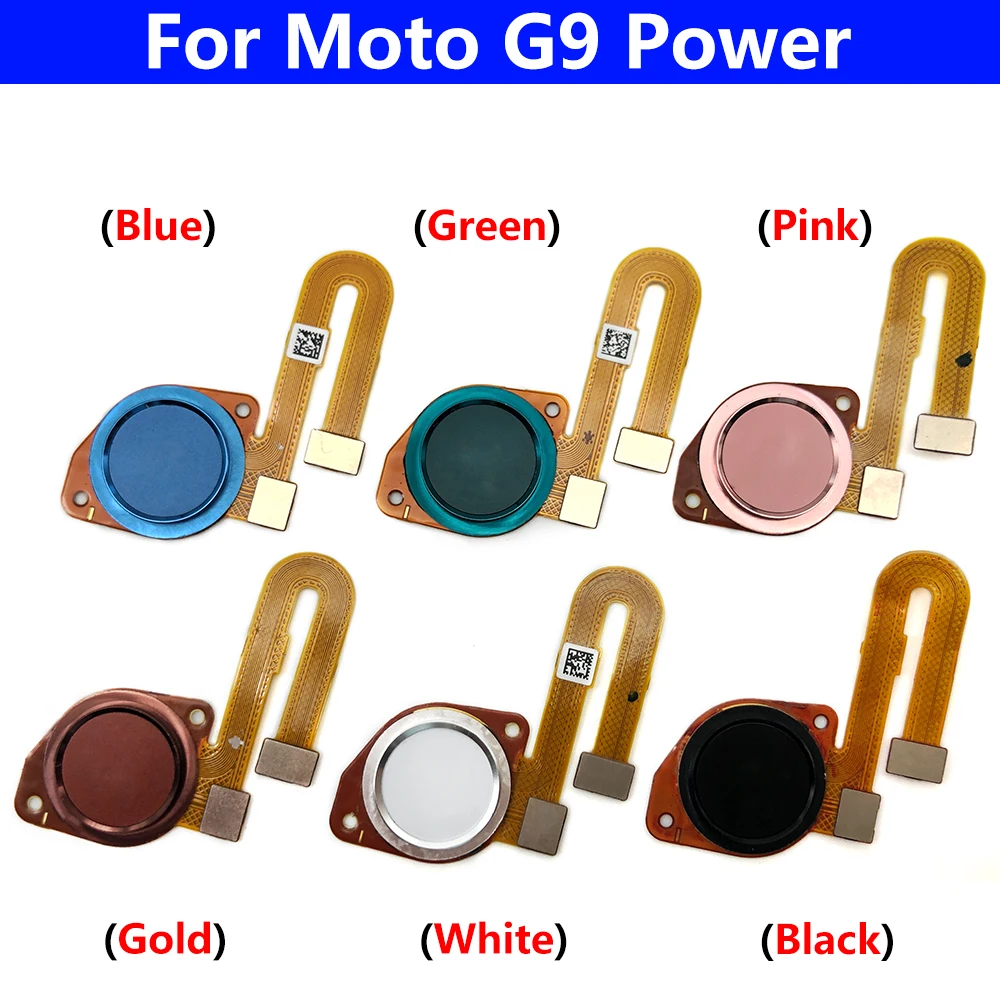 

30Pcs，OEM NEW Fingerprint Sensor Scanner Touch ID Connect Motherboard home button Cable For Motorola Moto G9 Power G9 Plus