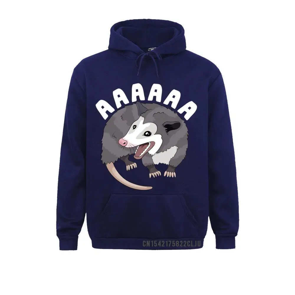Geek Long Sleeve Hoodies NEW YEAR DAY Brand Sportswears Men's Sweatshirts AAAAAA Screaming Opossum Stressed Possum Funny Dank Meme Long Sleeve T-Shirt__97A3605 AAAAAA Screaming Opossum Stressed Possum Funny Dank Meme Long Sleeve T-Shirt__97A3605navy