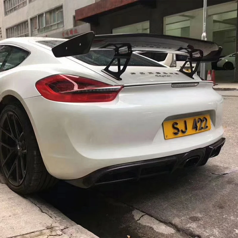 Carbon Fiber Rear Spoiler Boot Trunk Duck Wings Fit For Porsche 718 987