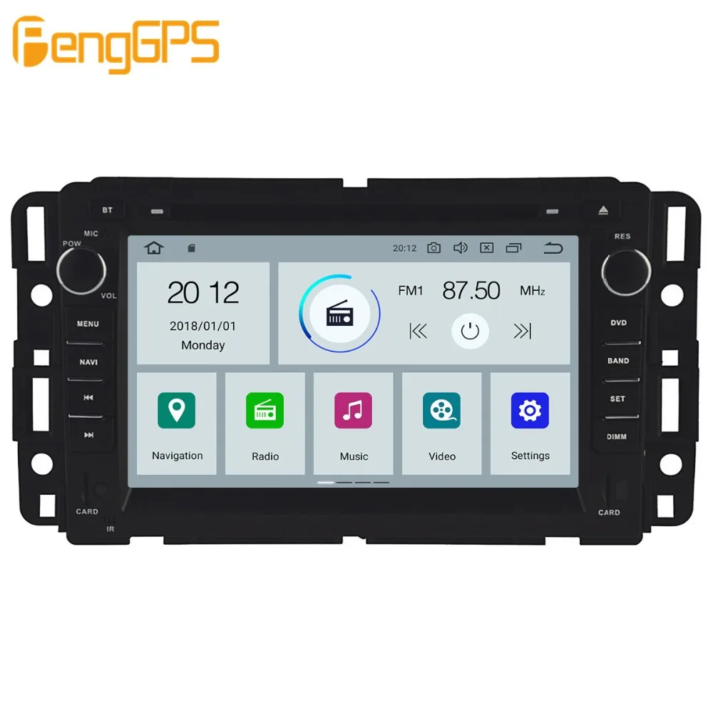 Discount Android 9.0 PX5 4+64GB car DVD player Built-in DSP Car multimedia Radio For GMC Yukon Tahoe 2007-2012 GPS Navigation 7