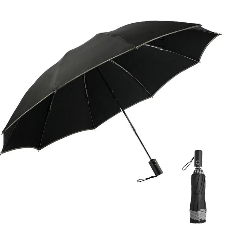

Wind Resistant Automatic Umbrella Men Reverse Car Umbrella 3 Folding Auto Luxury Big Windproof Umbrellas Women Automatic Parasol
