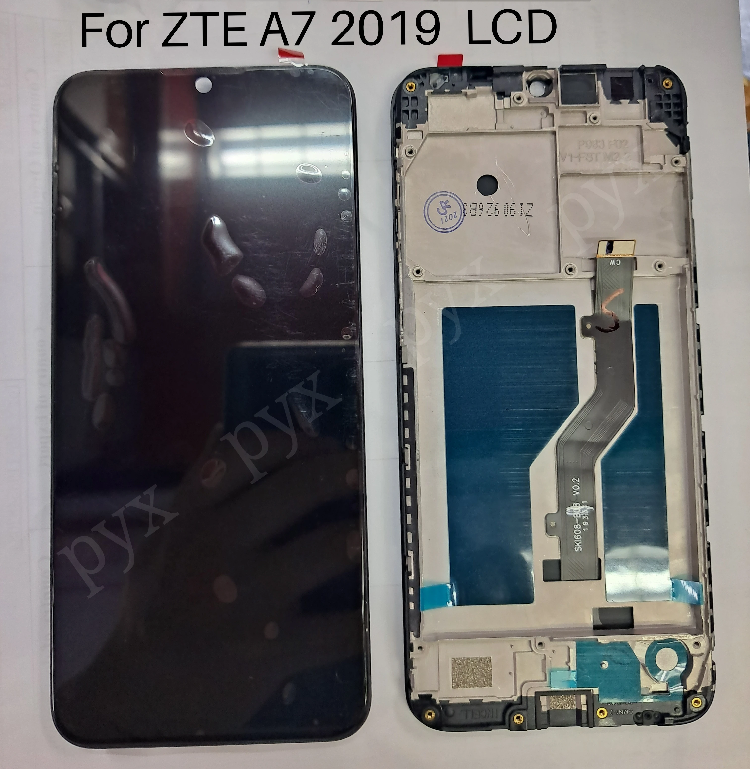 LCD with Frame For ZTE Blade A7 2019 Lcd 2019US P963F02 Touch Screen Encoding Converter Assembly black color | Мобильные телефоны и
