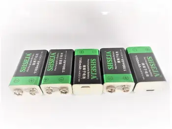 

9V 1180mAh lithium ion battery 6F22 USB rechargeable battery detector toy 9V rechargeable battery free shipping