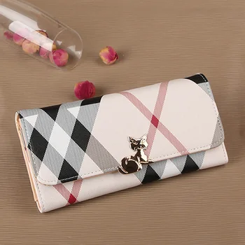 

2020 new ladies long wallet kitten shape fish shape letter shape handbag
