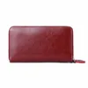 RFID Leather Women's Wallet Large-capacity Long Oil Wax Cowhide Luxury Women's Card Holder Purses Designer Famous Brand Wallet ► Photo 2/6