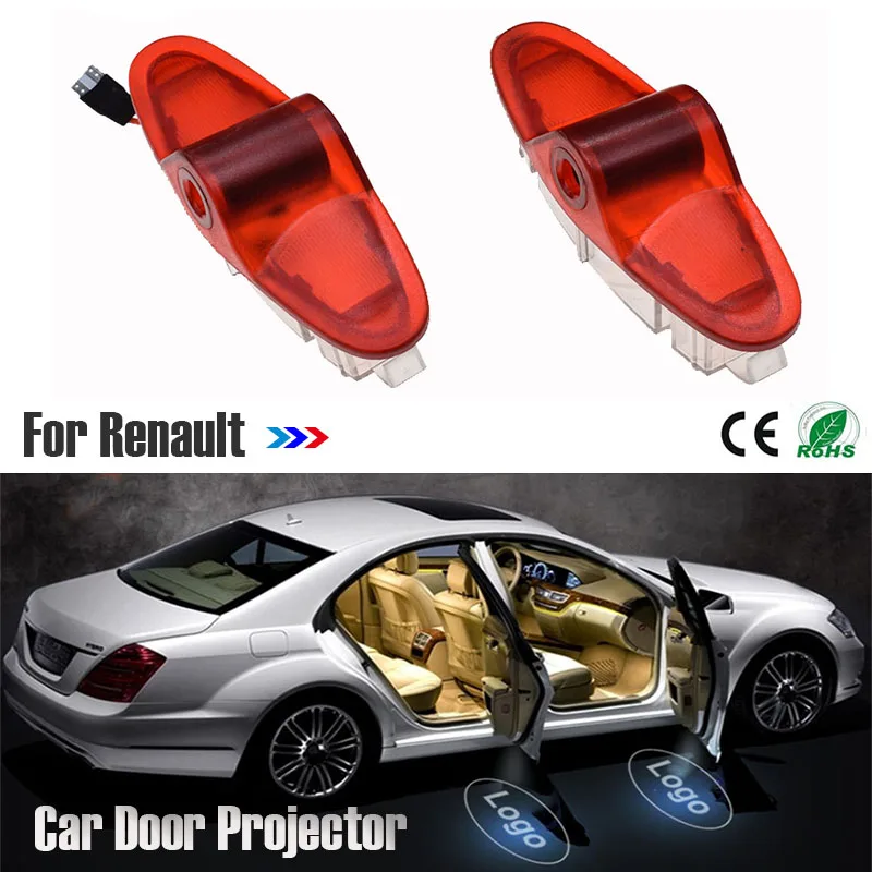 

Pour RENAULT latitude Talisman laguna Magane voiture porte logo lumière projecteur lampe fantôme ombre bienvenue lumière logo