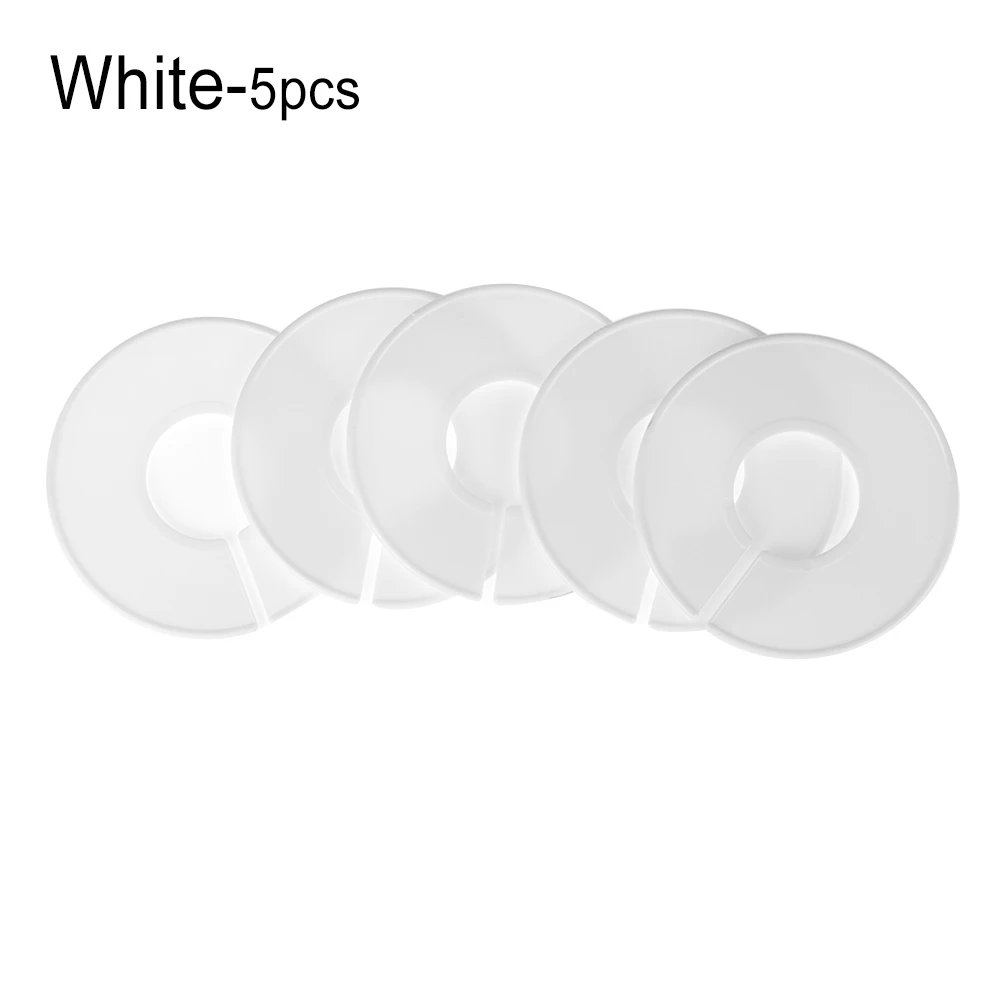 Новая мода 5 шт. DIY Детская одежда бирки с размерами круглые вешалки гардероб этикетки для одежды магазины одежды дома белый пустой разделители - Цвет: White-5pcs