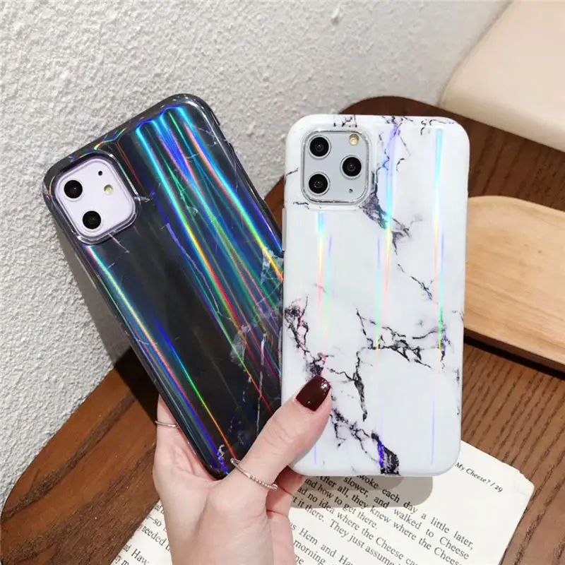 Градиентный Радужный чехол для телефона Аврора для iPhone 11 Pro Max XR XS Max X 11Pro 11 7 8 6 6S Plus Мягкий IMD противоударный чехол
