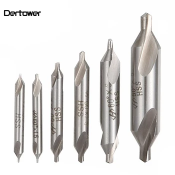

6pc 5pc bellmouth cutter drilling chamfering cutter without cone guard composite center drill high speed steel fixed point drill