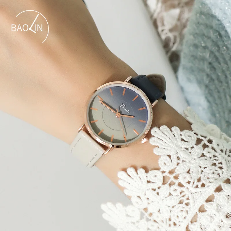 

Eavanlin/Eve De Uomo Lin Gradient Small Dial Dreamy GIRL'S MORI Series CHIC Students Korean-style  Ng H