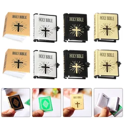 Mini livre décoratif, 12 pièces, modèles de livre Bible, ornements de Mini maison, accessoires Photo 
