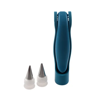 

New Pastry Nozzle Tips SugarCraft Fondant Cake Icing Piping Bag Decorating Pen Set(Blue)