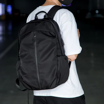 

MOYYI Waterproof Backpack Pleated Casual Young Game Bag Teenagers Men Women Student School USB Bags travel Shoulder Laptop Bag