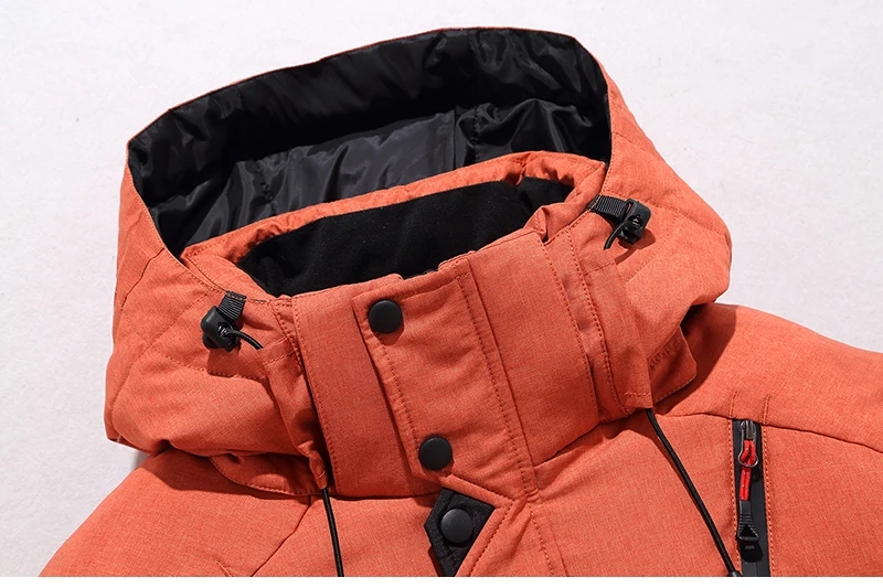 down coat Men Down High Quality Thick Warm Winter Jacket Hooded Thicken Duck Down Parka Coat Casual Slim Overcoat With Many Pockets Mens packable down jacket