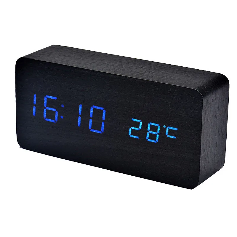 Temperature Sounds Control LED electronic desktop Digital Alarm Clock