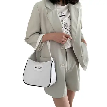 

Women Canvas Shopping Bag Female Handbag Shoulder Bag Environmental Storage Handbag Reusable Foldable Eco Grocery Totes