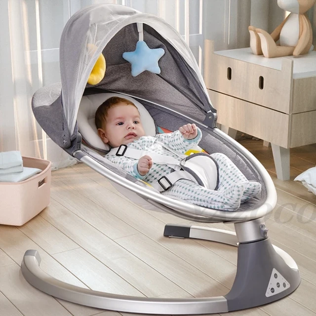 Mecedora eléctrica para bebé de 0 a 3 años, cuna de seguridad para bebé,  artefacto relajante para bebé, para dormir recién nacido, envío gratis -  AliExpress