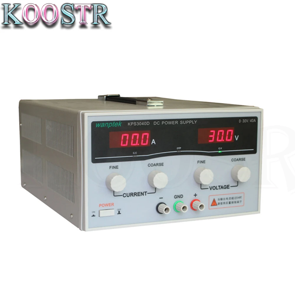 Wanptek твердый измерительный KPS3040D импульсный источник питания DC30V/40A AC 110 V/220 V лабораторный источник питания