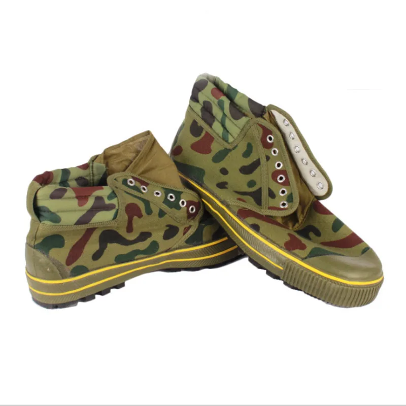 

[PEAK] 6-7 Rubber Bottom Anti-slip Breathable Wear Deodorizing Military Training for Hight-top Camouflage Shoes Liberation Shoes