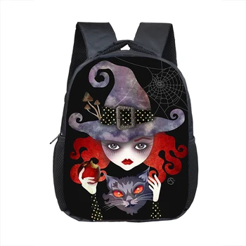 

Magic Fantasy Fairy Witch Cat Mini Backpack For Girls Boys Child Diaper Bag School Bags Kids Kindergarten Backpack bookbag