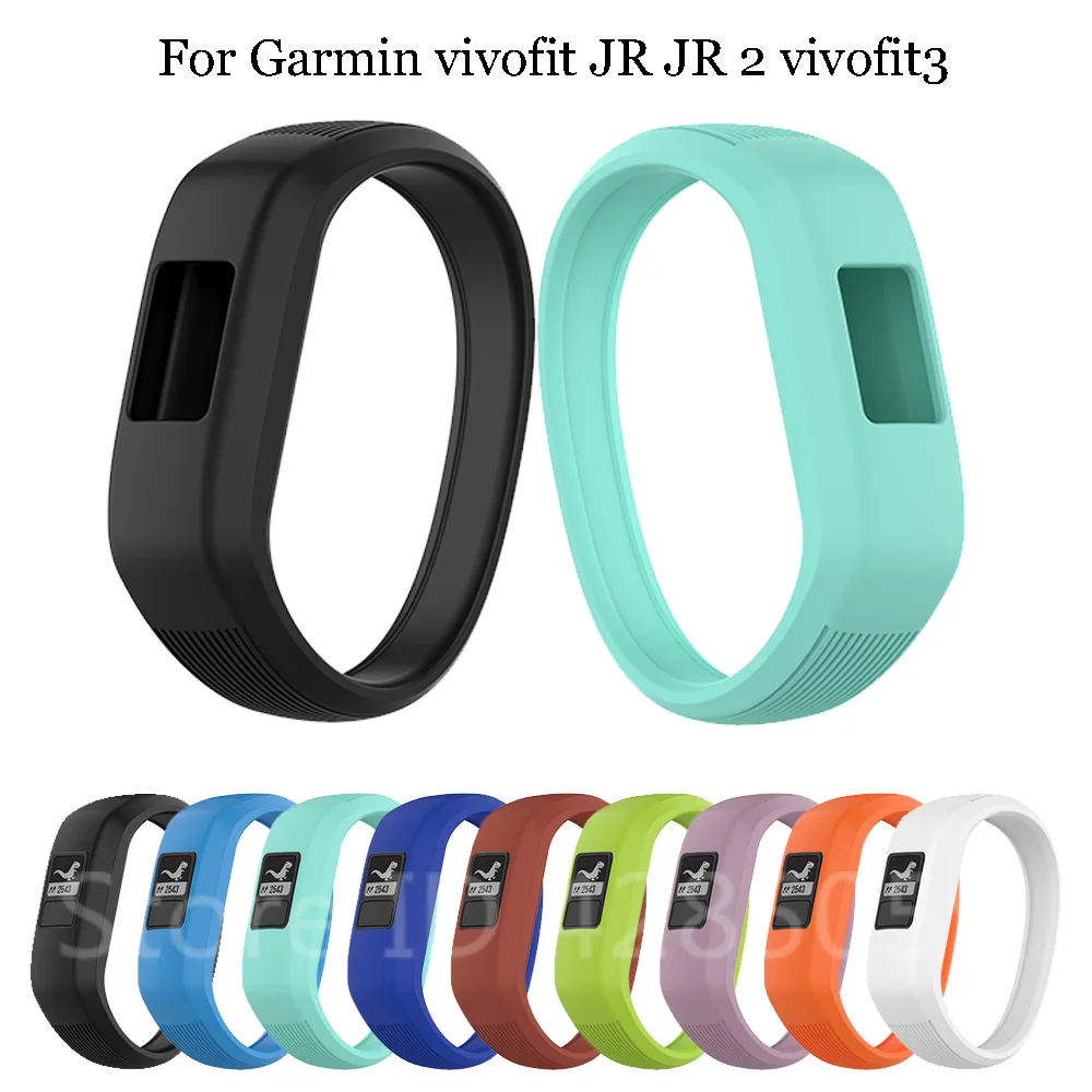 Replacement Silicone Band Strap Wristband For Garmin Vivofit 3/JR/JR2 Junior 