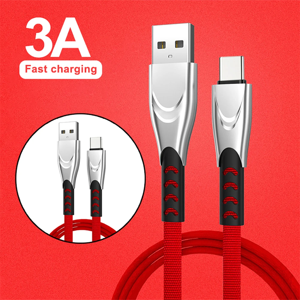Jetjoy 3A usb type C зарядное устройство Синхронизация Дата-кабель для быстрой передачи данных Зарядка для samsung huawei Xiaomi телефон Плетеный алюминиевый сплав зарядный кабель