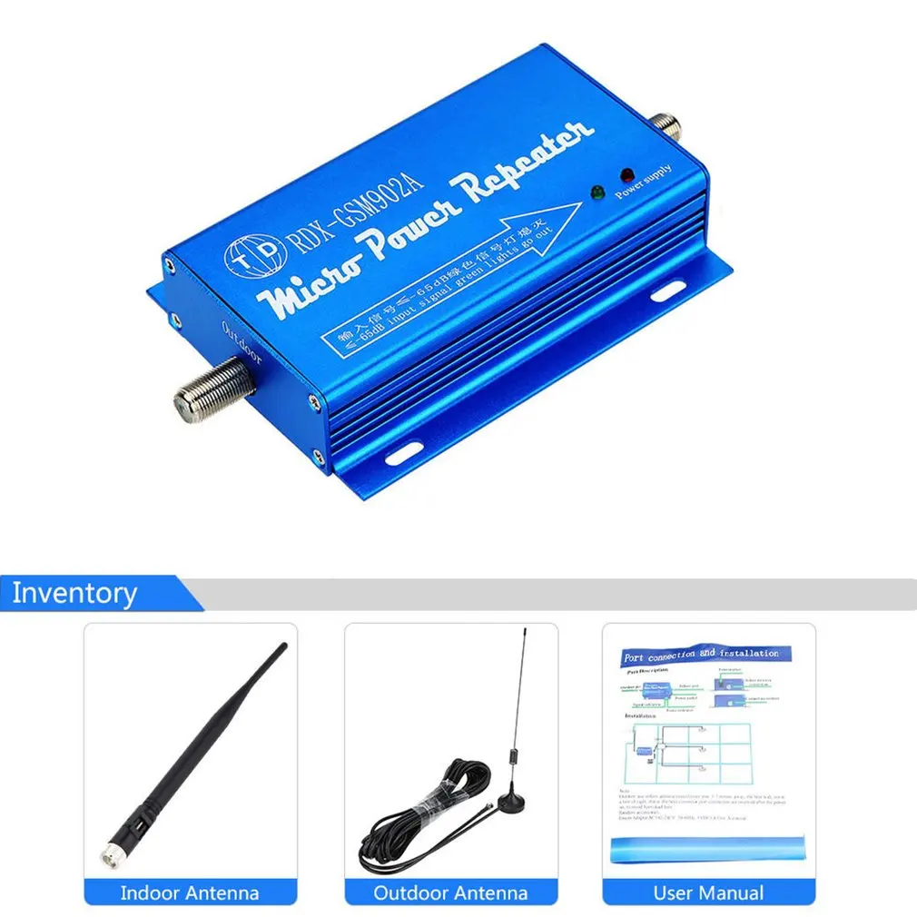 

GSM902AMHz Mobile Unicom Mobile Phone Signal Booster Amplifier 2G 3G 4G Call Signal Cell Phone Signal Booster Amplifier