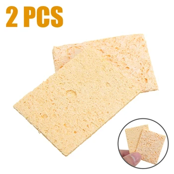 

2pcs/lot Enduring Electric Welding Soldering Iron Sponge Cleaning Pads Sponge Tip Sponges 50x35x1mm