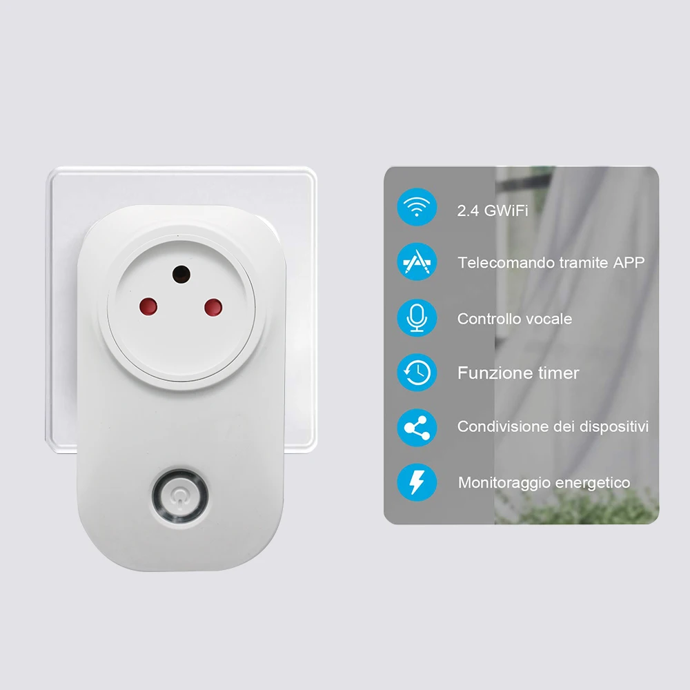 Israel Wifi Socket 10A Smart Plug Works With Alexa Google Home ,Smart Life  APP, Only Supports 2.4GHz Network