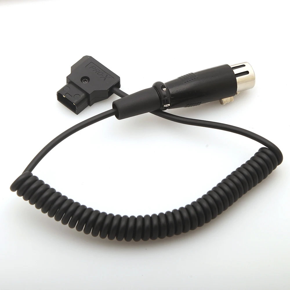 Спиральный d-кран Dap 2Pin штекер XLR 4pin Женский кабель для DSLR Rig power V-Mount