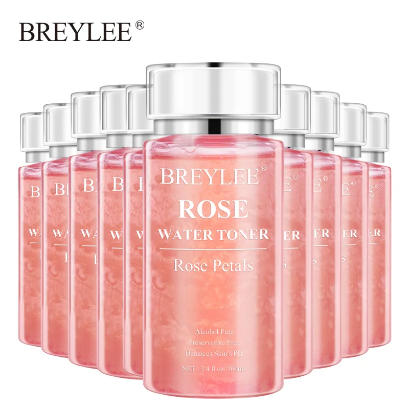 

BREYLEE Face Skin Care Rose Water Facial Toner Moisturizing Serum Hydrating Large Pores Anti-wrinkle Firming Dry Essence 10PCS