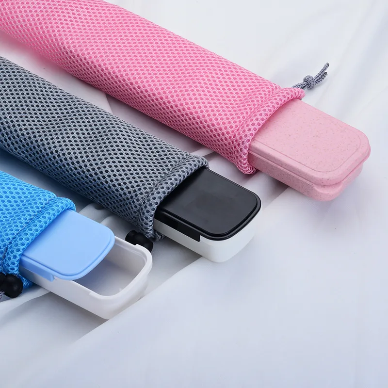 Plastic Large Size chou la he ABS Material with Buckle Card Slot in Long 24cm Stationery Box Portable Tableware Chopsticks Box