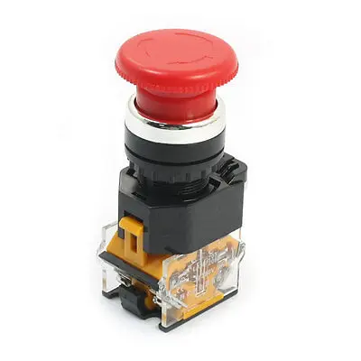 

AC380V 10A 1NO 1NC DPST 22mm Panel Cutout Dia Momentary Push Button Switch