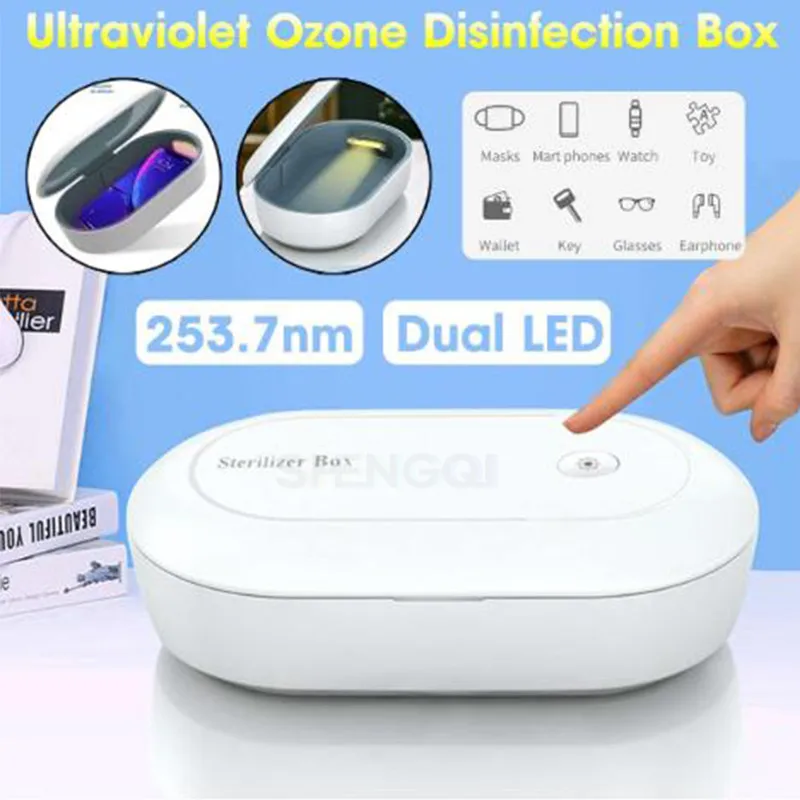 

3-in-1 ultraviolet disinfection box aromatherapy box mobile phone jewelry watch multifunctional household disinfection box