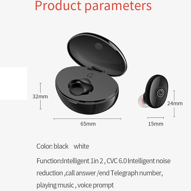 TW-10 Мини Bluetooth наушники беспроводные 5,0 наушники Водонепроницаемая гарнитура спортивная Гарнитура микрофон с переносной заряжающий чехол для Xiaomi