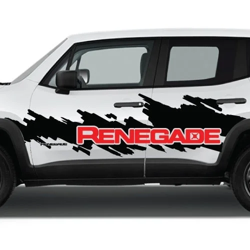 Для 3 шт для Jeep Renegade сторона брызг логотип графическая виниловая наклейка и графический лобовое стекло