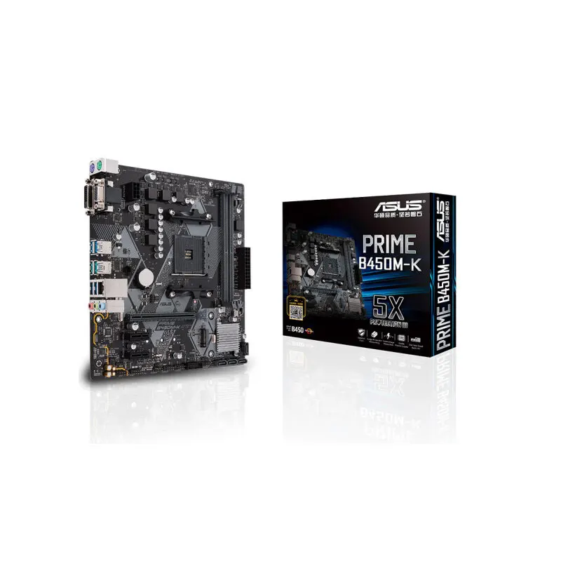 Для новой ASUS PRIME B450M-K оригинальная материнская плата Socket AM4 DDR4 B450 настольная материнская плата