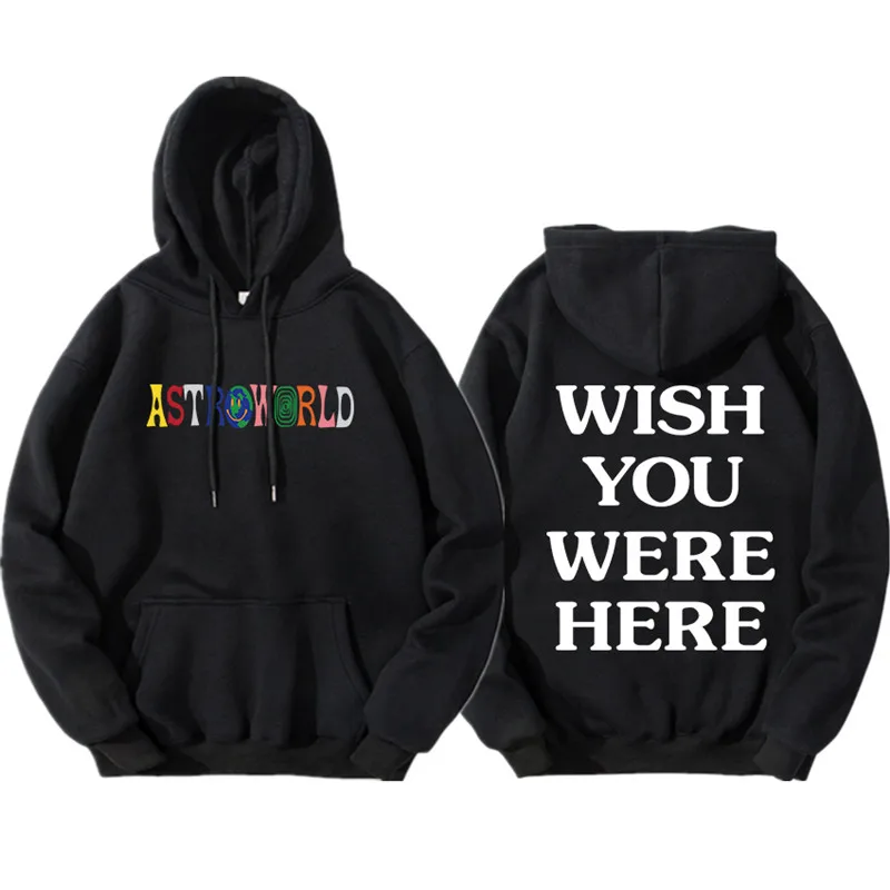 TRAVIS SCOTT ASTROWORLD WISH YOU WERE HERE HOODIES fashion letter ASTROWORLD HOODIE streetwear Man woman Pullover Sweatshirt TRAVIS SCOTT ASTROWORLD WISH YOU WERE HERE HOODIES fashion letter ASTROWORLD HOODIE streetwear Man woman Pullover Sweatshirt