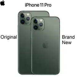 Оригинальный новый iPhone 11 Pro/Pro Max Тройная камера заднего вида 5,8/6,5 "супер AMOLED дисплей A13 Чипсет IOS 13 смартфон MI BlueTooth