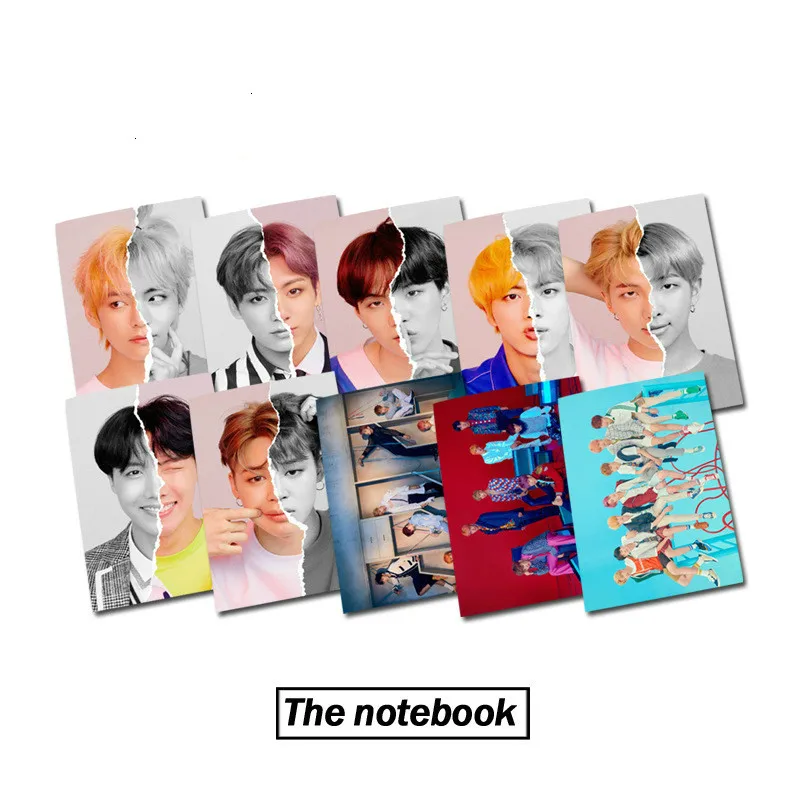 

K pop Bangtan boys 2019 new album with the same paragraph 24 pages notebook copybook diary kpop New album card stray kids kpop