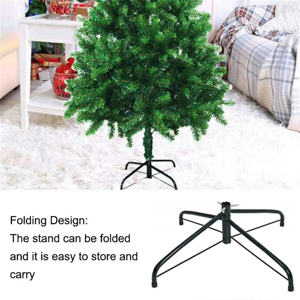 30cm/50cm Christmas Tree Stands Folding Metal Holder Base 4 Feets Christmas Tree Bracket Accessories for Home Decorations