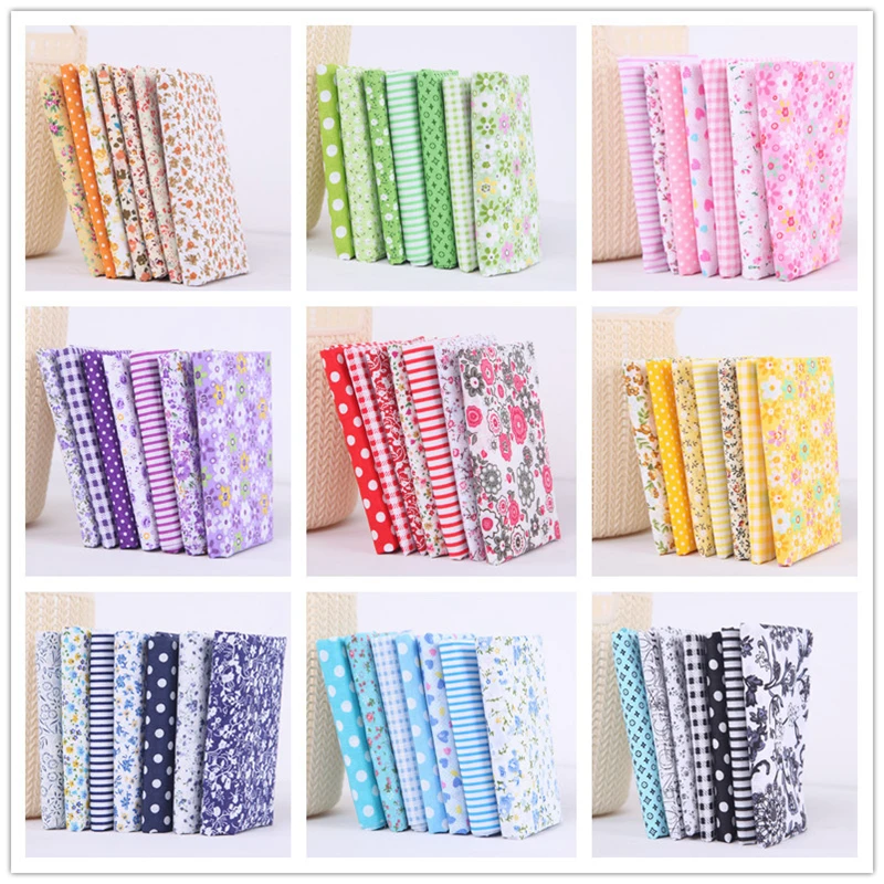 Sweing Printed Cotton Fabric Scrapbooking Cloth DIY Handmade Patchwork Material for Needlework Sewing Accessory Bundle | Дом и сад