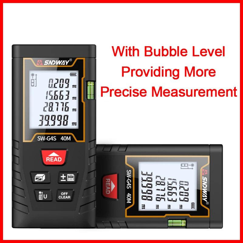 Sndway Laser Distance Finder For Distance Laser Measure， Indoor Outdoor