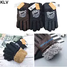 1 пара, Детские Зимние теплые перчатки, водонепроницаемые перчатки для катания на лыжах и сноуборде, варежки для мальчиков 8-15 лет